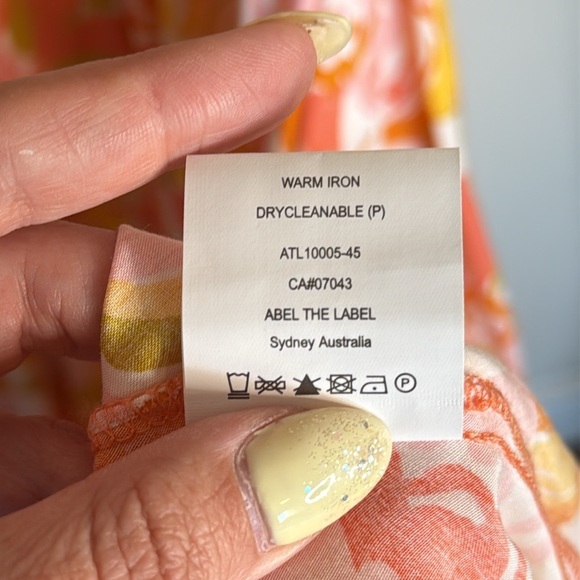 Abel the Label Floral Halter Maxi Dress Size Small - Picture 5 of 6